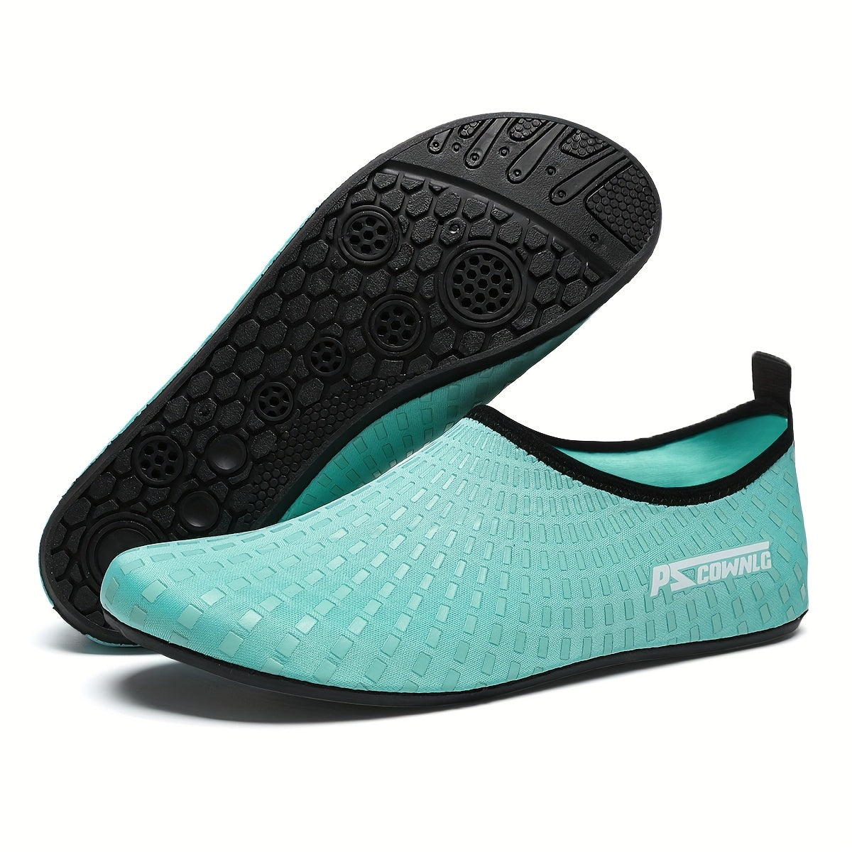 [Quick-Dry Aqua Socks] Quick-Dry Breathable Aqua Socks for Women & Men | Slip-On Water Shoes with Non-Slip Rubber Sole, Striped Design for Swimming, Beach, Yoga, Pool & Camping - Lightweight Sport Accessories, Beach Footwear