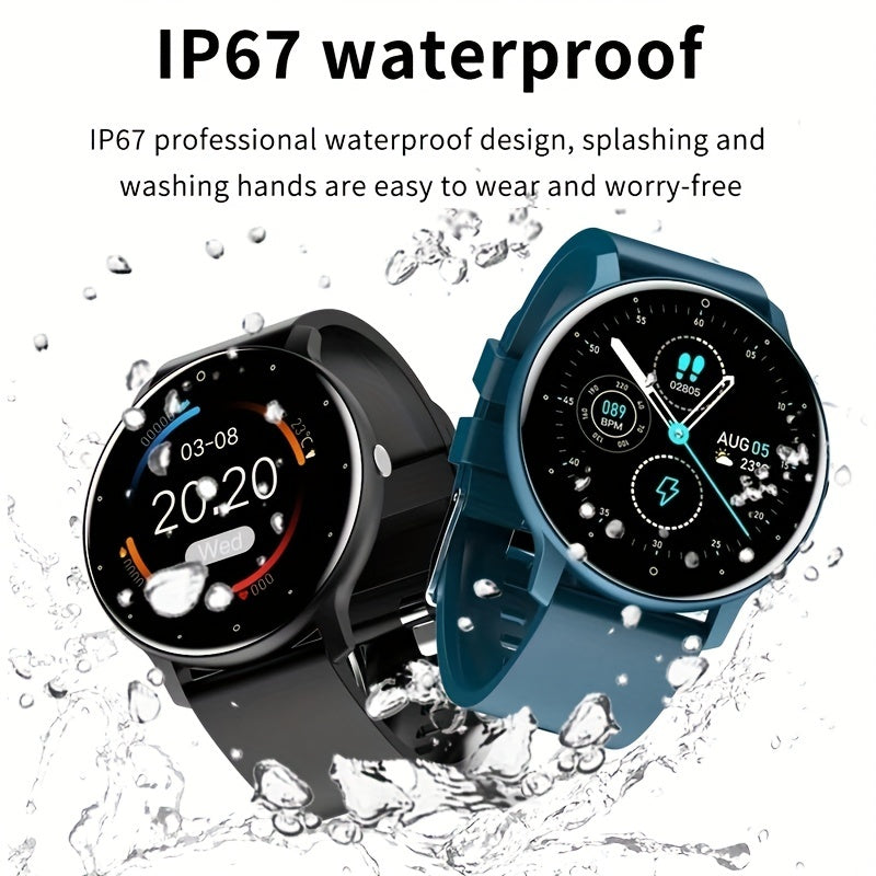Smart Watches, Men's Sport Multifunction Full Touch Screen Smartwatch For Android IOS