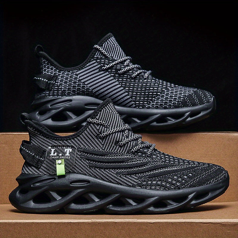 Lightweight Non-Slip Breathable Blade Sneakers - Men's Sport Shoes for Running, Walking, and Training