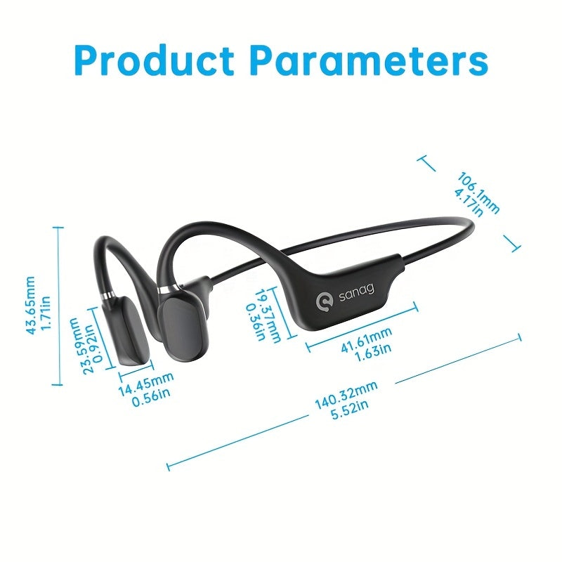 Sanag A5X True Bone Conduction Headphones - Targeting Shao Yin $100+ Bone Conduction