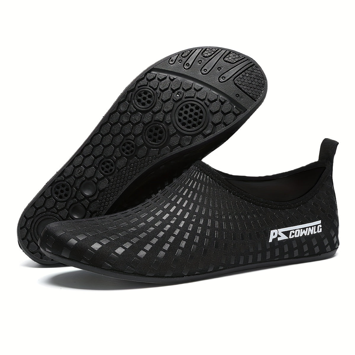 [Quick-Dry Aqua Socks] Quick-Dry Breathable Aqua Socks for Women & Men | Slip-On Water Shoes with Non-Slip Rubber Sole, Striped Design for Swimming, Beach, Yoga, Pool & Camping - Lightweight Sport Accessories, Beach Footwear
