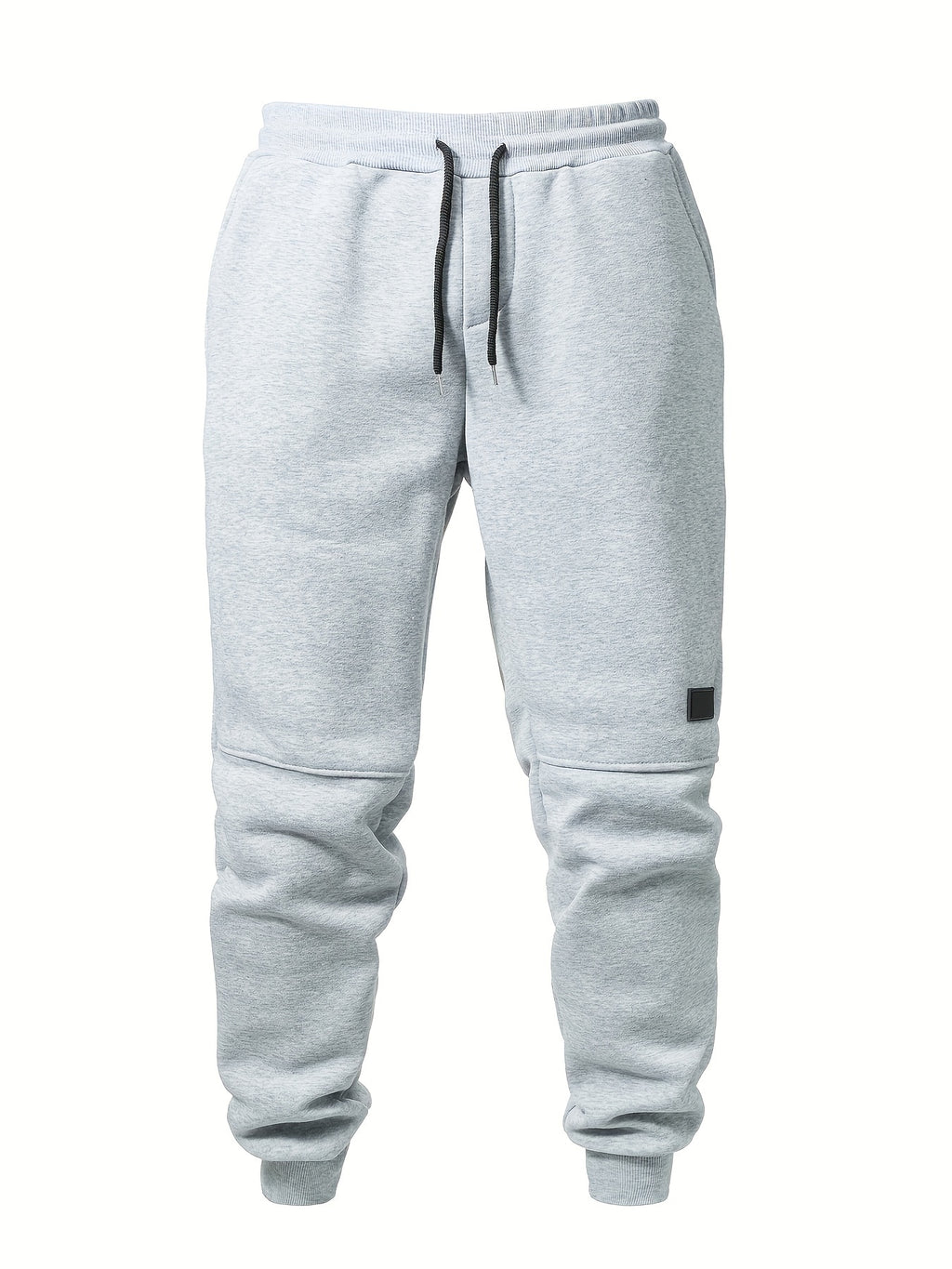 Men's Solid Color 3pcs Casual Joggers - Drawstring Pants With Pockets For Sport And Casual Wear