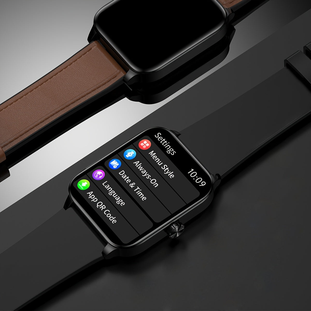 Men'S Smartwatch 1.85-inch HD Full Touch Large Screen Wireless Calling Multi-Sport Modes Message Push IP68 Life Sitting Reminder Men'S Smart Bracelet Compatible with for iphone/Android