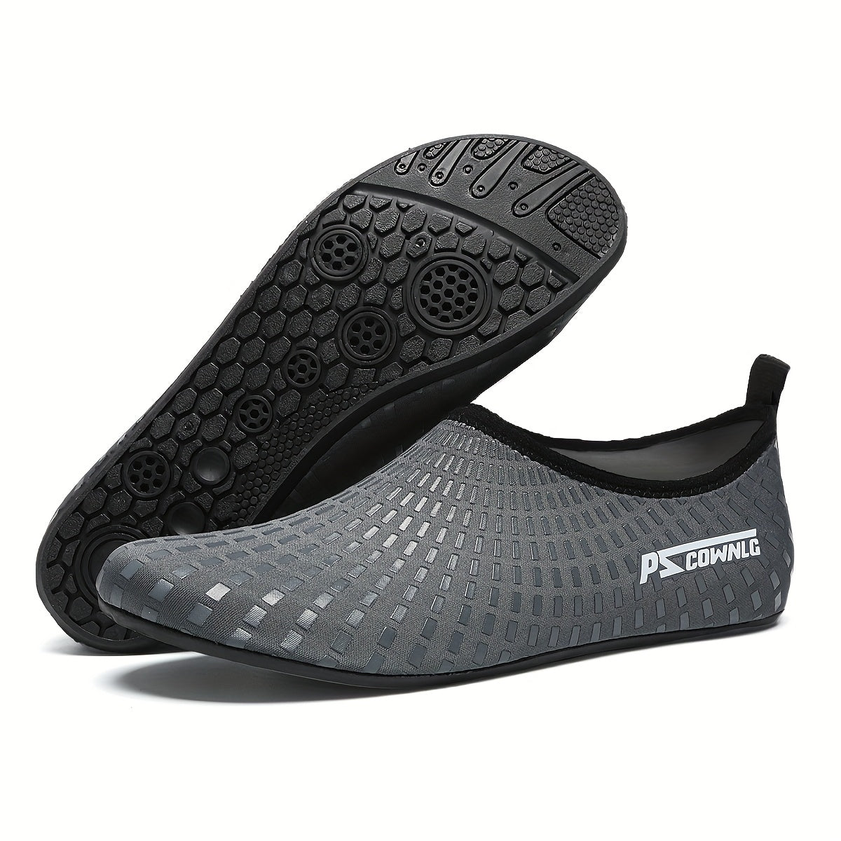 [Quick-Dry Aqua Socks] Quick-Dry Breathable Aqua Socks for Women & Men | Slip-On Water Shoes with Non-Slip Rubber Sole, Striped Design for Swimming, Beach, Yoga, Pool & Camping - Lightweight Sport Accessories, Beach Footwear