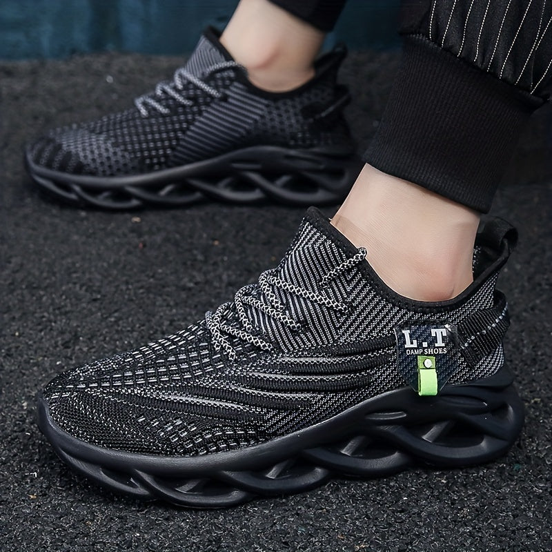 Lightweight Non-Slip Breathable Blade Sneakers - Men's Sport Shoes for Running, Walking, and Training