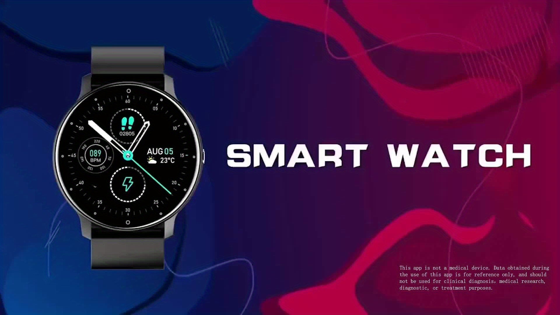 Smart Watches, Men's Sport Multifunction Full Touch Screen Smartwatch For Android IOS